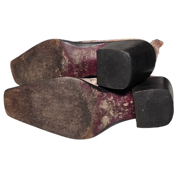 Gianni Barbato Python Ankle Boots Vintage Size EU 38 Made in Italy - Picture 7 of 9